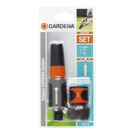 Gardena Kit terminal irrigation hose 19mm Ø int. 19 mm. Content: 1 x 18214, 1 x 18300 Standard, 22,3x10,6x4,5 cm