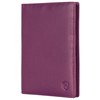 VON HEESEN Passport Holder Leather with RFID Protection for Men