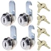 4 Pack 16mm Mailbox Cam Security Lock with Keys Cam