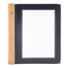 Securit A5 Wood Range Menu Card with 2 Inserts, Blue