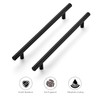 Ravinte 10 Inch Cabinet Handles Matte Black Drawer Pulls Stainless