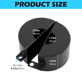 Outside Tap Lock,Door Handle Lock Out Device,Cover to Disable Doorknob/Faucet/Valve,Handle Guard,Prevents Turning and Access to Keyhole,Prevents Operating The Knob(Black, with Padlock & 4 keys)