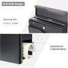 Parrency Metal Mailbox Wall Mount, Locking Mailbox with Key Lock,