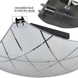 CLAXY Farmhouse Modern Ceiling Light 2-Light Black Ceiling Light Fixture with Square Curving Criss-Crossing Shade for Bedroom Hallway Kitchen Dining