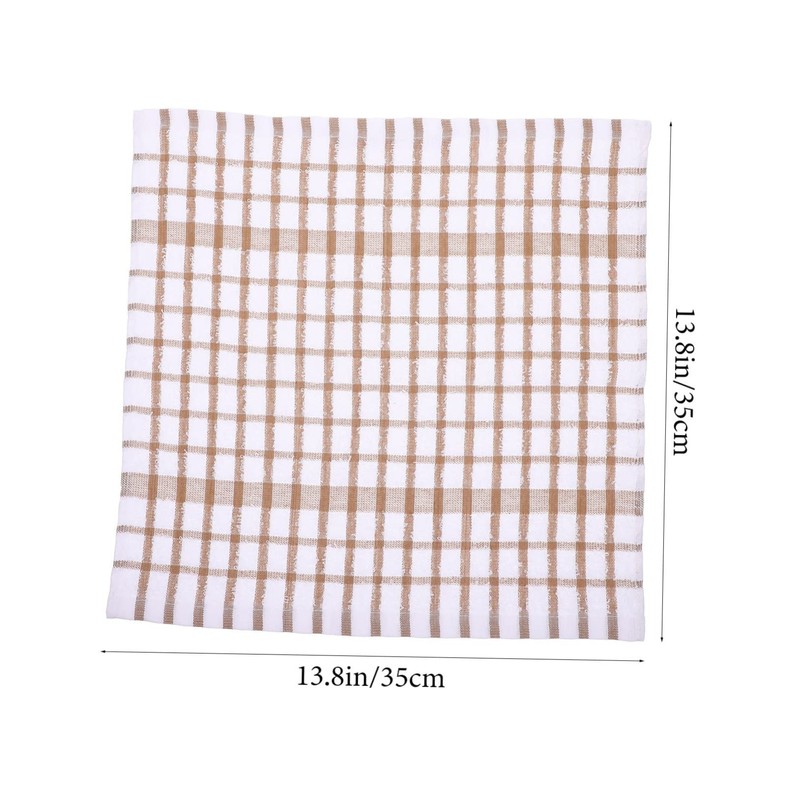 Ciieeo 3Pcs Supple Kitchen Dish Towels Organic Cotton Cleaning Cloths