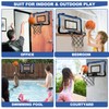 QDRAGON Mini Basketball Hoop, Over The Door Indoor, with 3