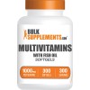 BulkSupplements 300 Count Multivitamin Softgels With Fish Oil Comprehensive Nutritional