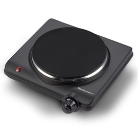Elite Gourmet Electric Burner, 1000W Cast Iron Hot Plate, 7 Heat Settings