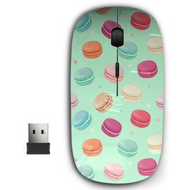 2.4G Ergonomic Portable USB Wireless Mouse for PC, Laptop, Computer, Notebook with Nano Receiver ( Realistic Macaroons Colorful )