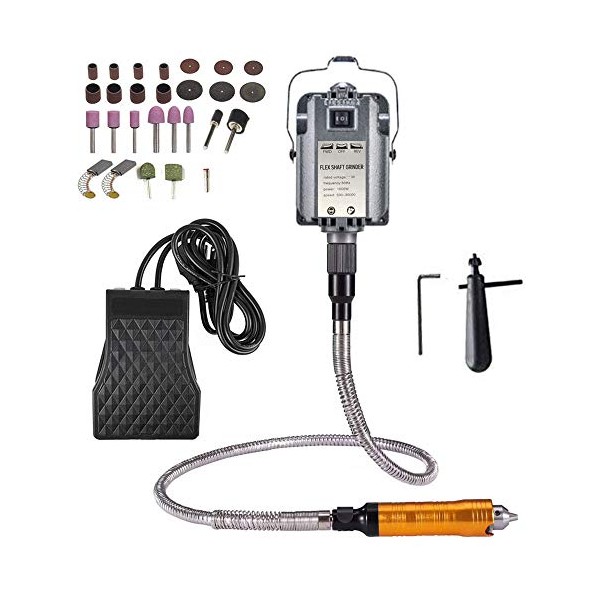 VOTOER 1000W Rotary Tool Flex Shaft Electric Hanging Grinder Carver,
