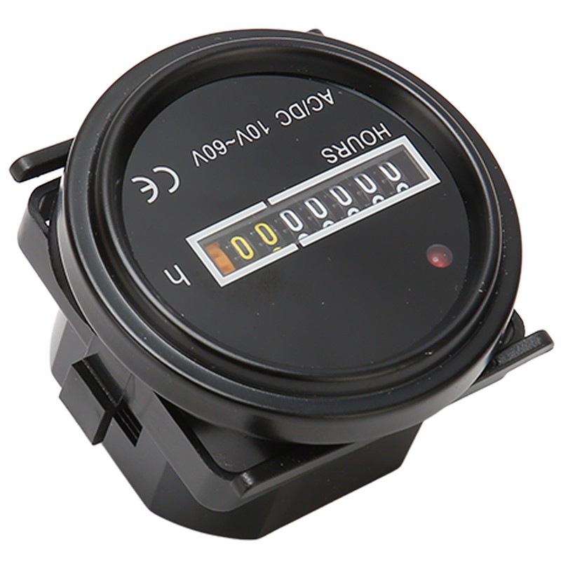 Boat Hour Meter 2.4in Diameter Maximum 99999.99H High Accuracy Mechanical
