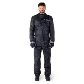Alpinestars Hurricane Rain v2 Waterproof Motorcycle Suit, Lightweight All-Weather Rain Gear with Reflective Safety Features, Durable Compact Design for Riders, 3XL, Black