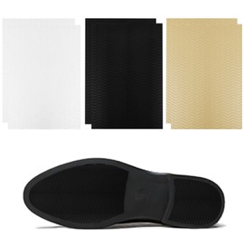 6 Pcs Shoe Sole Pads,Shoes Bottom Pads,Self Adhesive Shoe Sole Protectors,Shoes Grip Protector for Heels(Black,White,Light Brown)