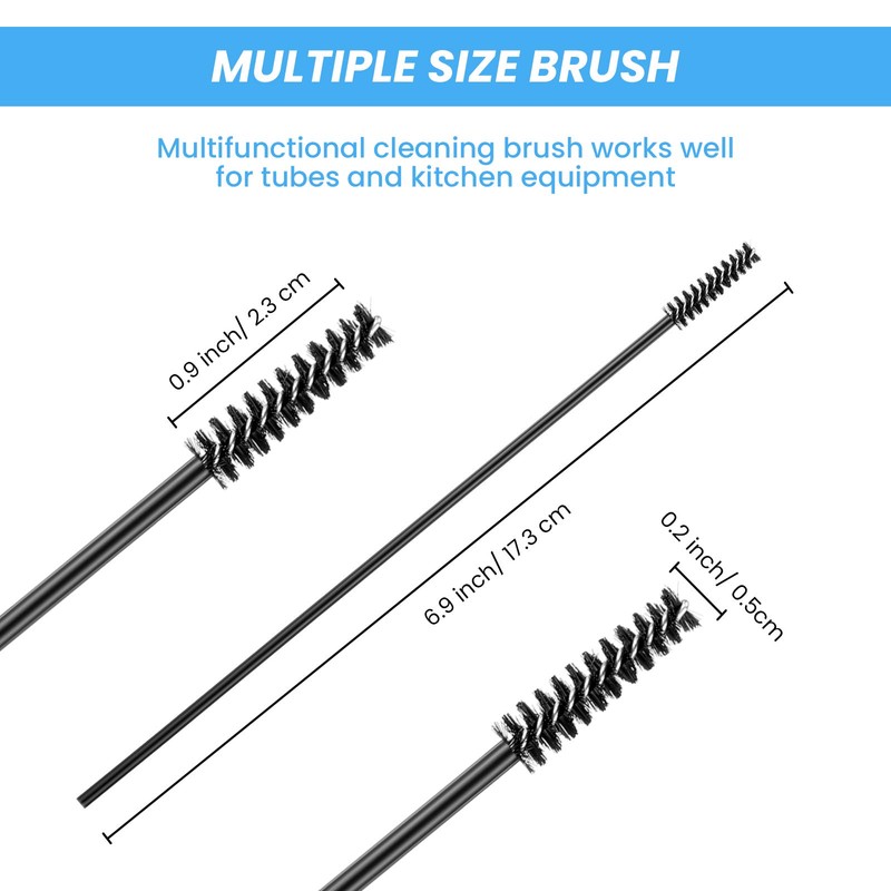 Outus 12 Pieces Hummingbird Feeder Cleaning Brush Mini Nylon Brush