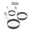 Qeunrtiy Non-Stick Egg Rings, 4 & 6 & 8 Pancake