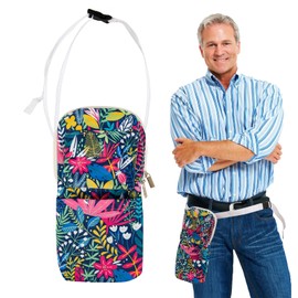 Urine Drainage Bag Holder, Catheter Bag Covers with Adjustable Waist Strap & Catheter Pipe Cover, Nephrostomy Drainage Bag Cover