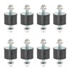 PATIKIL M10 40x20mm Rubber Isolator Mounts, 4 Pcs Rubber Studs