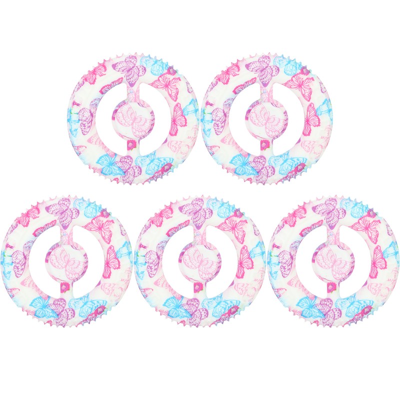 5PCS Round Hand Grip Ring Printed Silicone Fidget Toy Finger