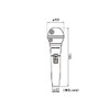 Audio Technica PRO41 Dynamic Microphone, XLR, Unidirectional Microphone, On/Off Switch,
