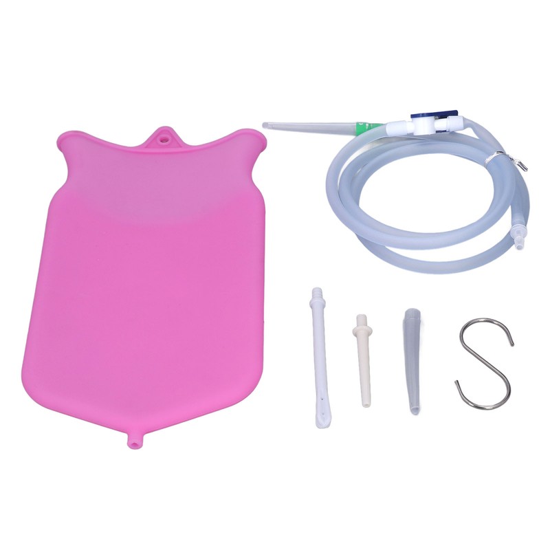 Silicone Enema Bag Kit Intestinal Cleansing Enema Douche Combination Set