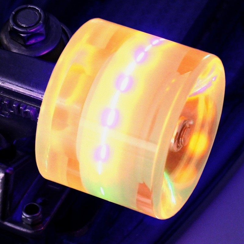 FunTomia 4 x Miniboard / Skateboard LED Wheels 59 x