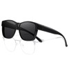 HAOLOTA Over Glasses Sunglasses for Women Men Polarized Square Fit