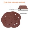 Meccion 125 mm Sandpaper Set, 50 Pieces, Velcro Sanding Discs,