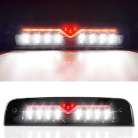 Youxmoto Fit for Dodge Ram 1500 2009-2017, Ram 2500 3500 2010-2017 LED 3rd Brake Light Third Brake Light High Mount Stop Light Cargo Lamp Black Housing Smoke Lens 55372082AD 55372082AC