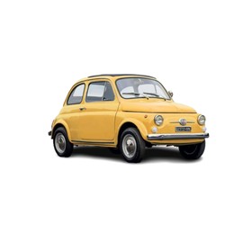 Italeri 4715 1:12 Fiat 500 F Upgraded Edition Model Building Kit, Standing Model Building, Crafts, Hobby, Gluing, Plastic Kit, Detailed Unpainted