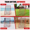 Volleyball Rebounder Net 7x4 Ft, 5-Angle Adjustable Rebounder Net for