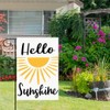 DMERBYL Hello Sunshine Summer Garden Flag 12x18 Inch Vertical Double