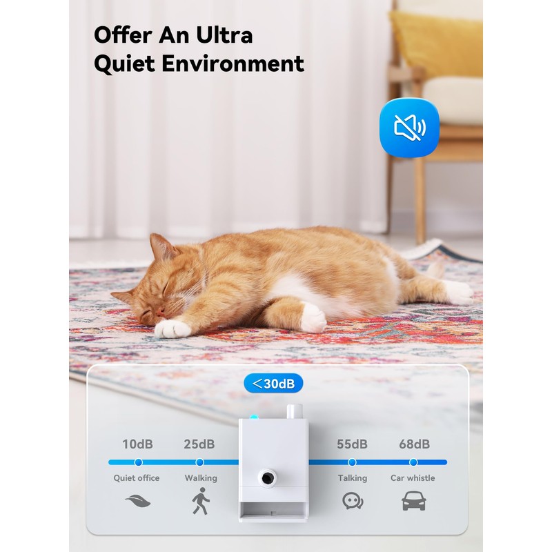 Wireless Pump Replacement for DCIOGAT 118oz/3.5L Smart Cat Water Fountain,