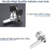 Hicello Cylinder Tubular Cam Lock Ø18mm x 25mm Barrel 90