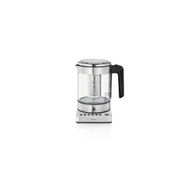 WMF Küchenminis 2-in-1 Vario Glass Water Kettle / Tea Maker with Tea Bag Holder and Strainer / 1.0 L / 1,900 W / with Temperature Adjustment