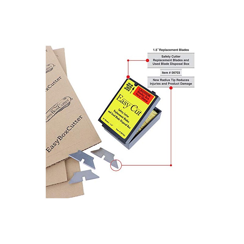 81 Easy Cut/EZ Cutter Replacement Blades 09703 STD Blades Box