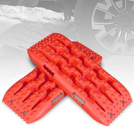 Big Red 27-Inch Off-Road Traction Boards, Recovery Tracks, and Traction Mat Set for Snow, Mud and Sand Rescue, ATW2912R-1, Red