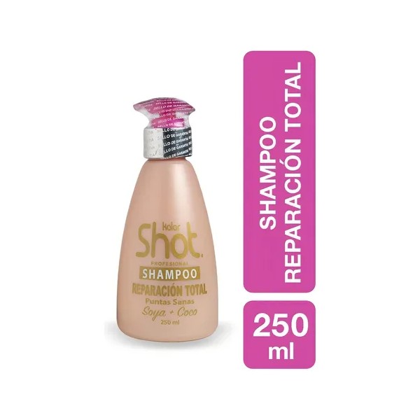 Shampoo Reparación Total Soya+coco Kolor Shot® Puntas Sanas
