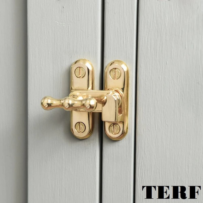 TERF® Showcase Type Catch Polished Brass 40mm Door Turn Catches