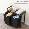 Kitstorack Laundry Basket Organizer, Laundry Hamper with Shelf & 2