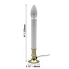 Creative Hobbies Electric Window Candle Lamp with Brass Plated Base,