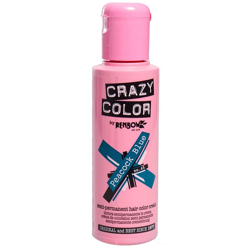 Crazy Colour Semi Permanent Hair Colour Cream 100 ml (Peacock