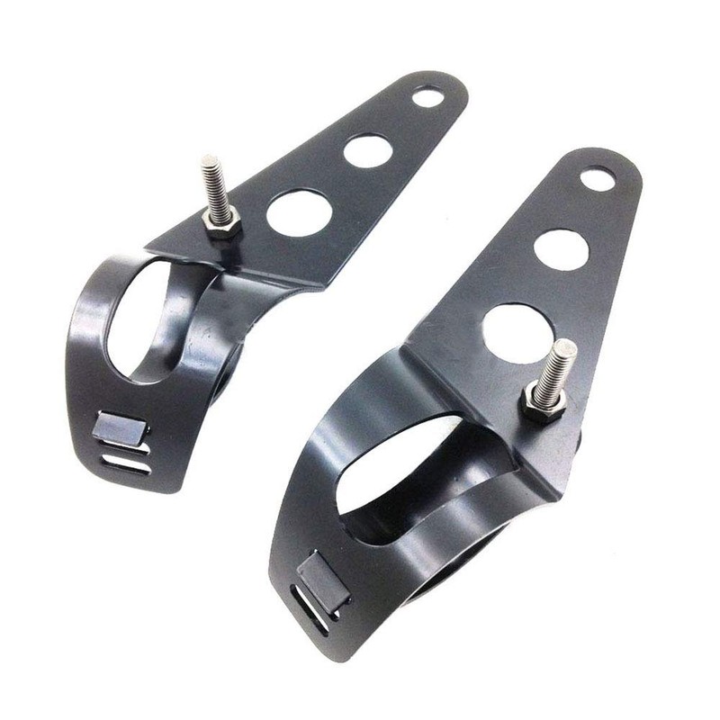 Mdurian Universal Motorcycle Headlight Mount Black Headlight Mount Holder Motorcycle
