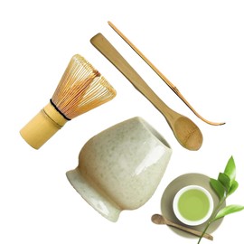 Matcha Kit,Ceramic Matcha Whisk Set with Bowl - Ceramic Handmade Kitchen Supplies with Teacup Holder Japanese Tea Accessories for Travel Birthdays New Year