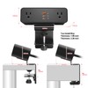 Desk Clamp Power Strip USB C 65W, Desktop Edge Mount