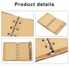 PATIKIL 6 Ring Binder Cover, 1 Pack A7 Kraft Leather