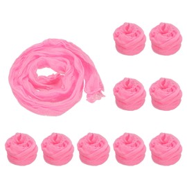 PATIKIL Nylon Stockings DIY Flower, 10Pcs Stocking Flower Fabric Material Tensile Silk Stocking Flowers for DIY Flower Making Wedding Crafts Home Decoration, Pink