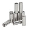 10PCS Round Coupling Nuts 304 Stainless Steel Female Thread Cylindrical