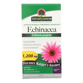 Nature's Answer Echinacea Purpurea Herb Vegetarian Vegan 900 mg 90 Capsules Non GMO Gluten Free