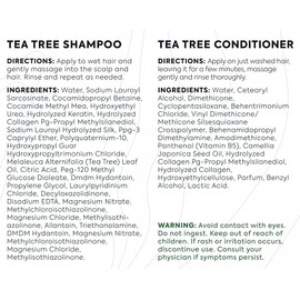 BELLISSO Set de Champú y Acondicionador de Aceite de Árbol de Té - Tratamiento Anticaspa para Picazón, Cuero Cabelludo Seco - Ideal para Mujeres y... 