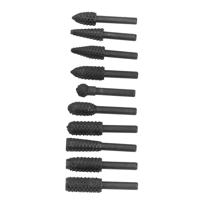 10Pcs Carving Bit Set Electric Rotatable Efficient Multifunctional Grinding Head